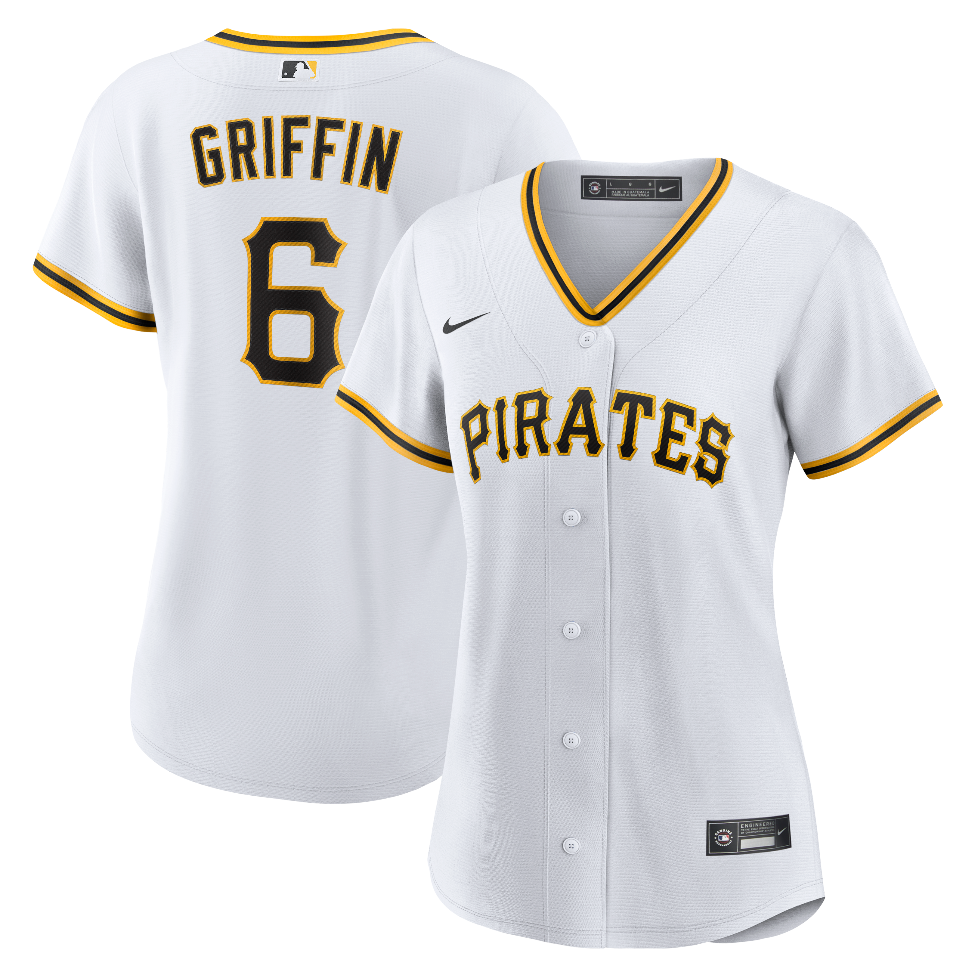 Women's Nike Konnor Griffin White Pittsburgh Pirates Home Replica Jersey