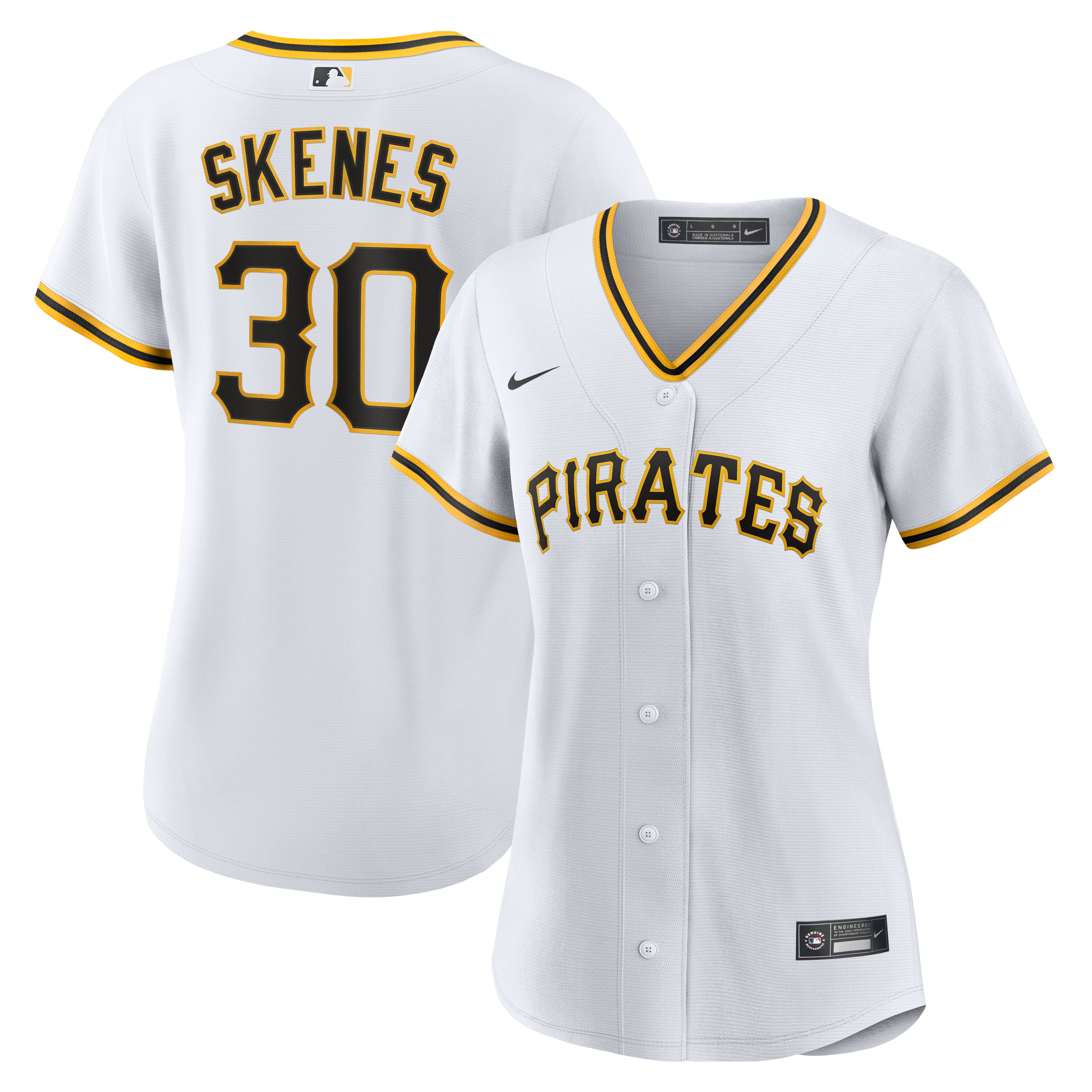 Women's Nike Paul Skenes White Pittsburgh Pirates Home Replica Player Jersey