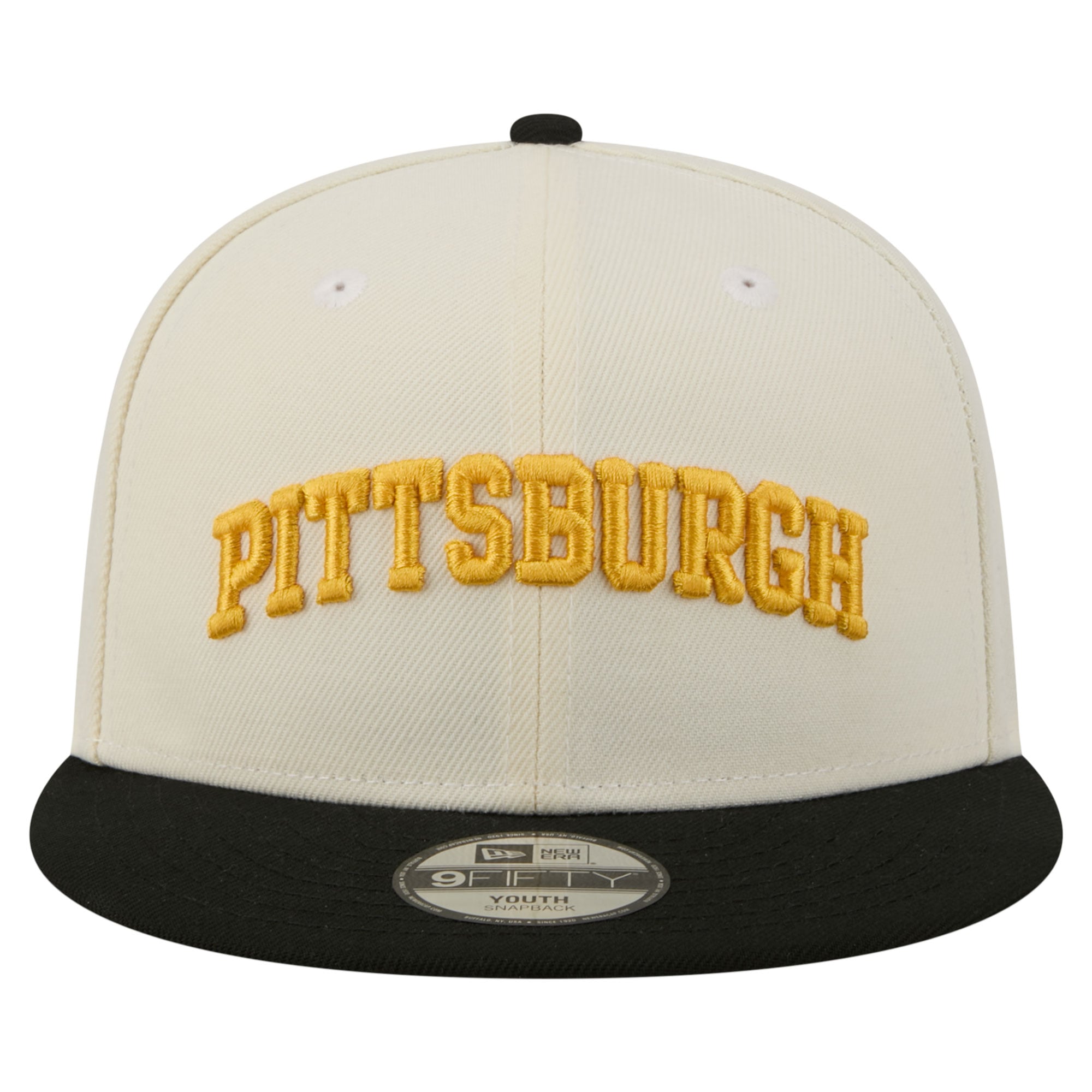 Youth New Era  White Pittsburgh Pirates Two-Tone 9FIFTY Snapback Hat