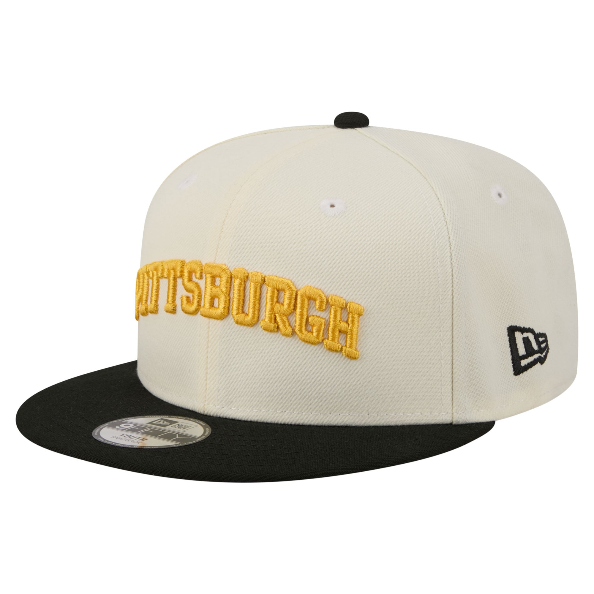 Youth New Era  White Pittsburgh Pirates Two-Tone 9FIFTY Snapback Hat