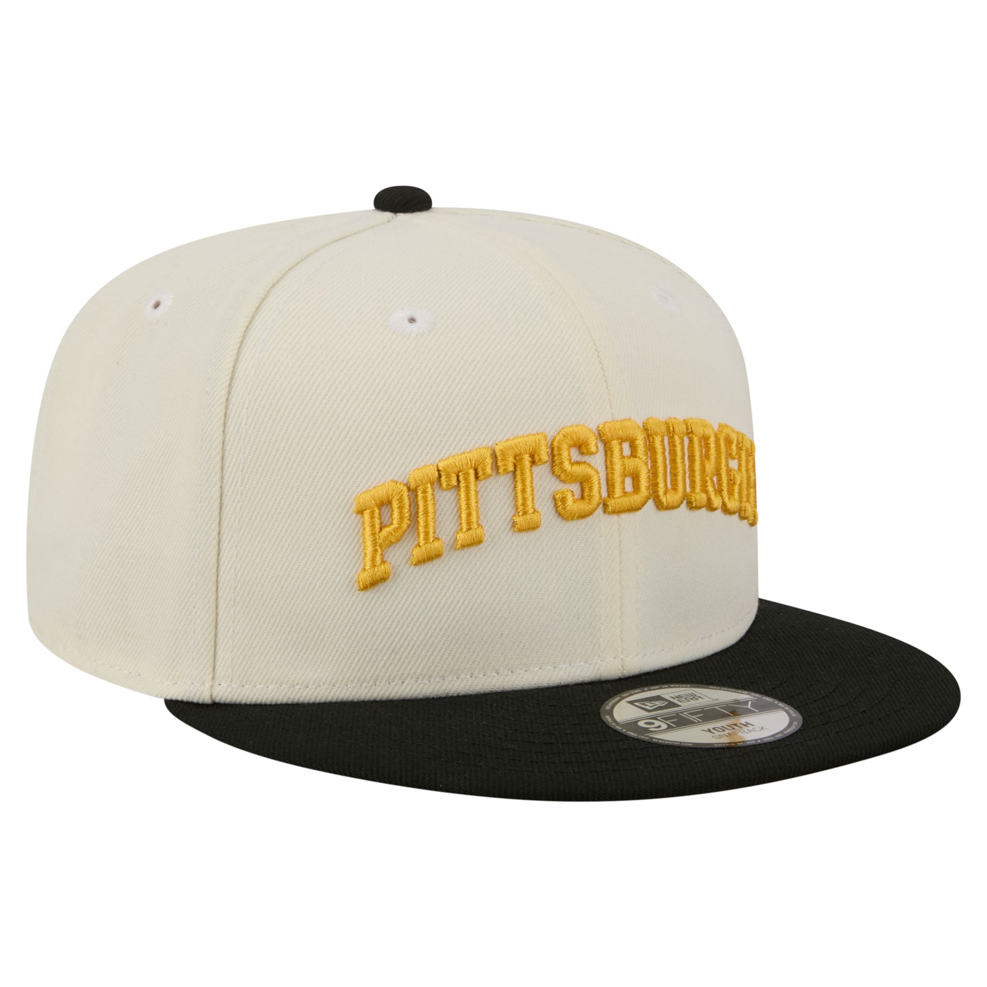 Youth New Era  White Pittsburgh Pirates Two-Tone 9FIFTY Snapback Hat
