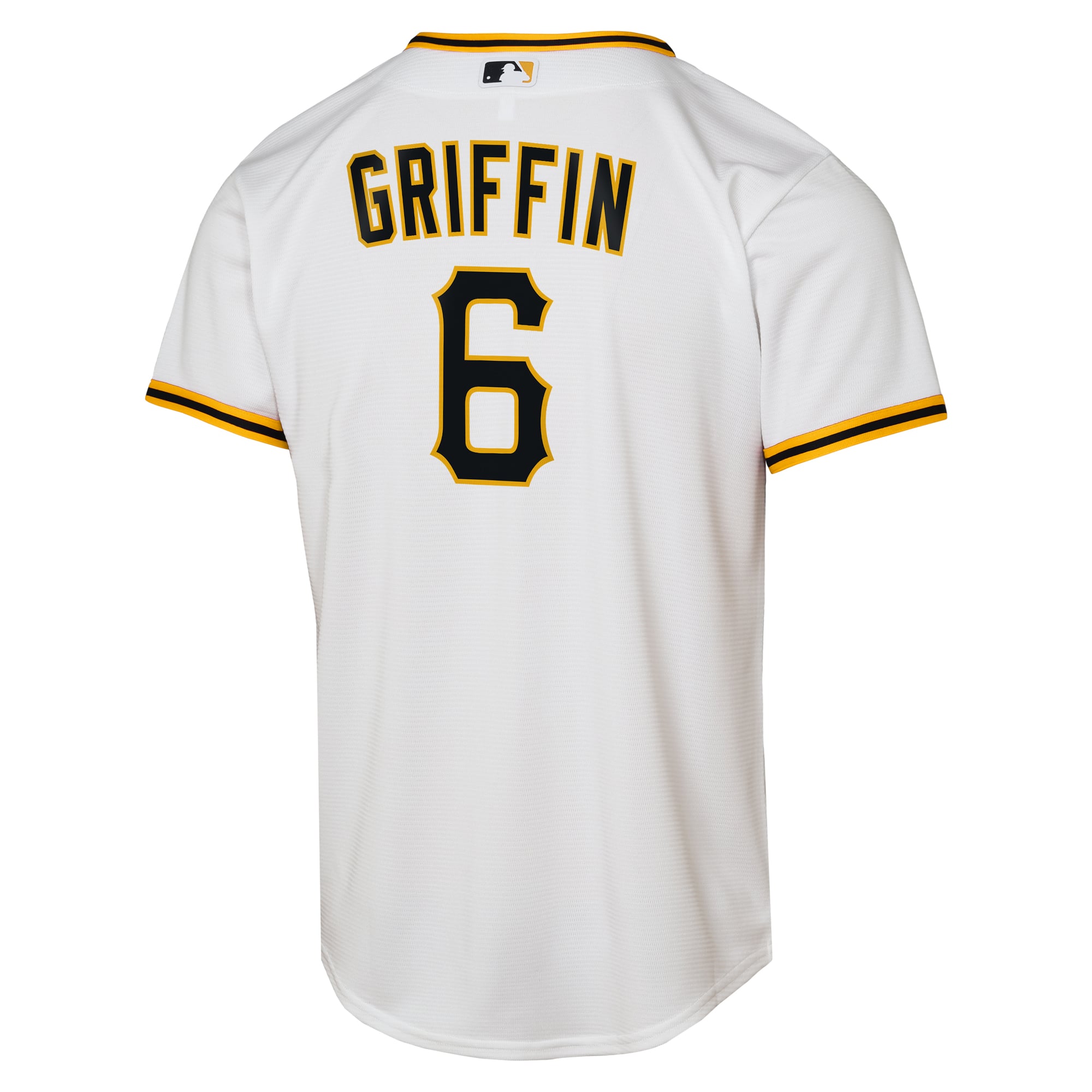 Maillot réplique domicile Nike Konnor Griffin blanc des Pirates de Pittsburgh pour jeunes