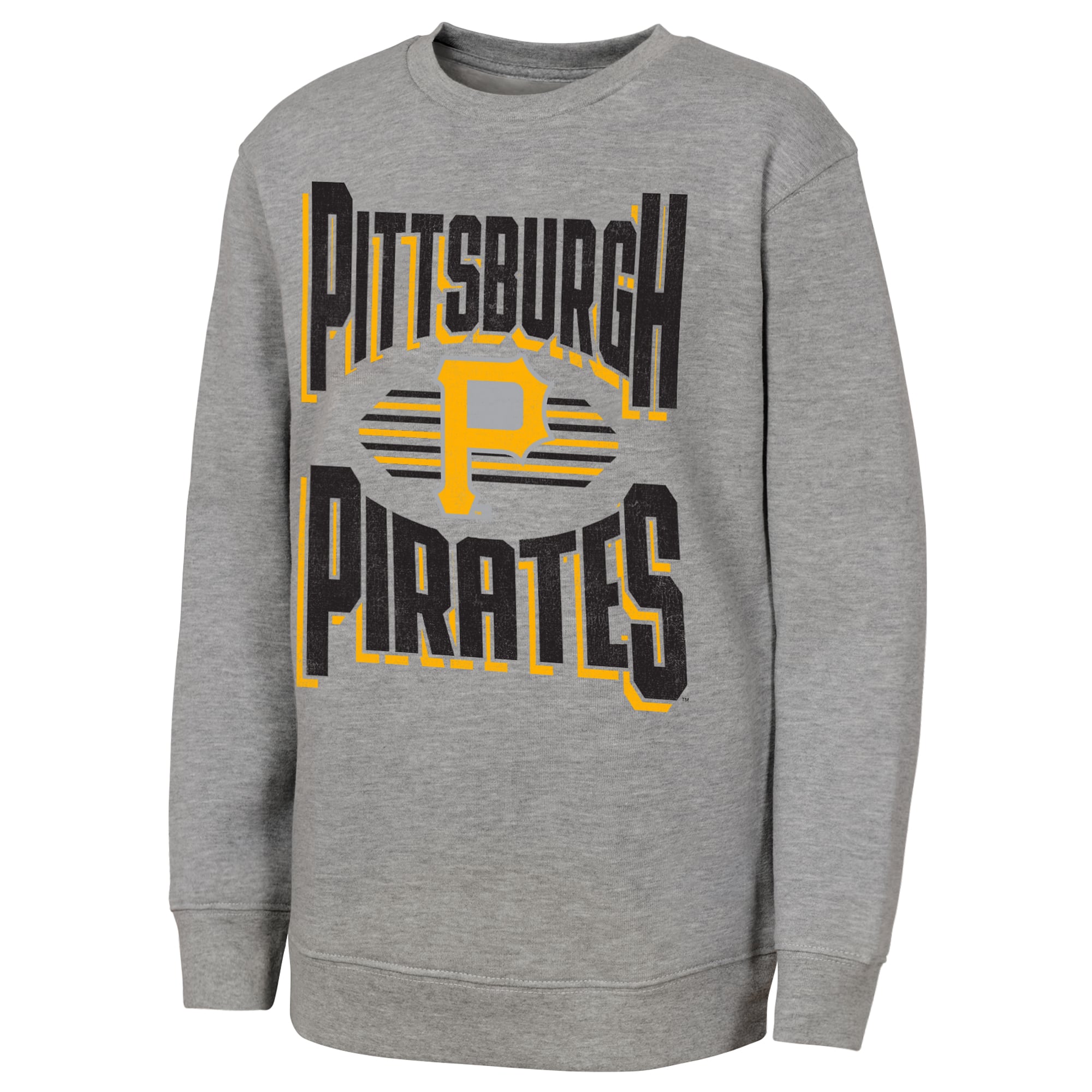 Sweat-shirt gris Jet Stream des Pirates de Pittsburgh pour jeunes la marque Outerstuff