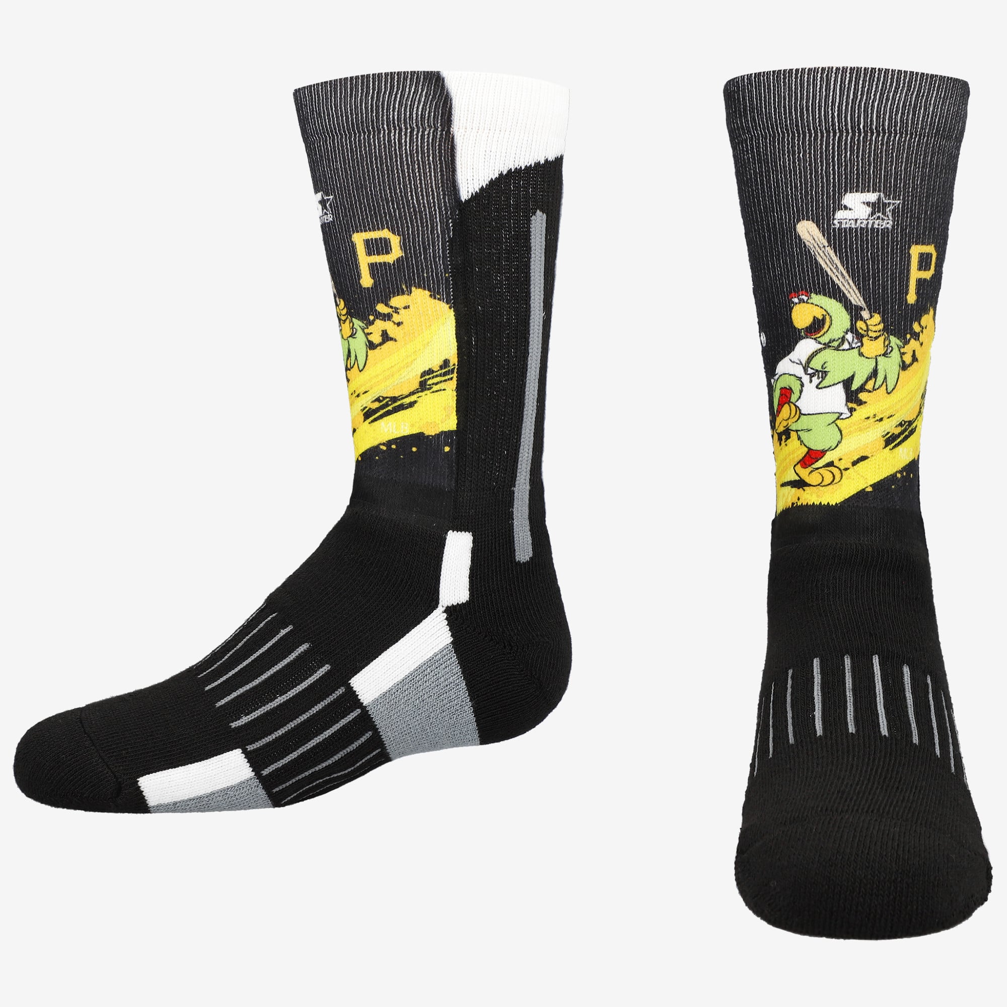 Youth Starter Black Pittsburgh Pirates Phenom Mascot Crew Socks
