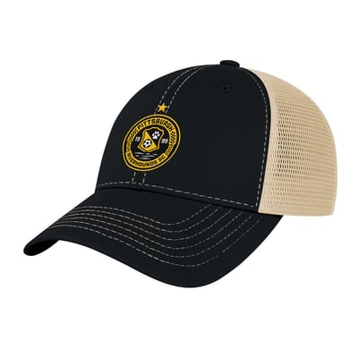 Pittsburgh Riverhounds SC 1863FC Color Badge Offroad Adjustable Trucker Hat - Black