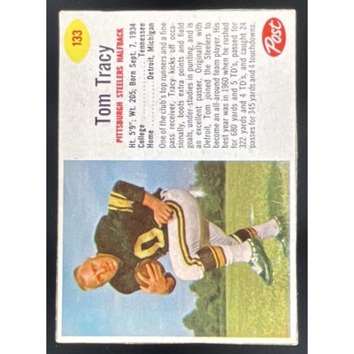 1962 Post Cereal #133 Tom Tracy SP