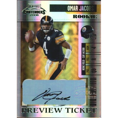 2006 Leaf Limited Contenders Preview Autographs #40 Omar Jacobs/100