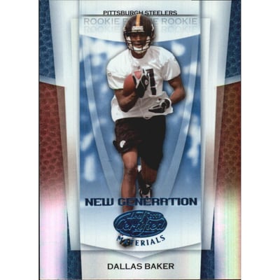 2007 Leaf Certified Materials Mirror Blue #184 Dallas Baker