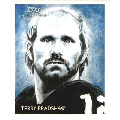 2009 Topps National Chicle Mini Chicle Back #44 Terry Bradshaw