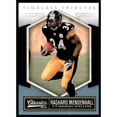 2010 Classics Timeless Tributes Platinum #78 Rashard Mendenhall