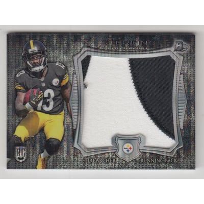2014 Bowman Sterling Jumbo Rookie Patches Pulsar Refractors #BSJRPDAR Dri Archer