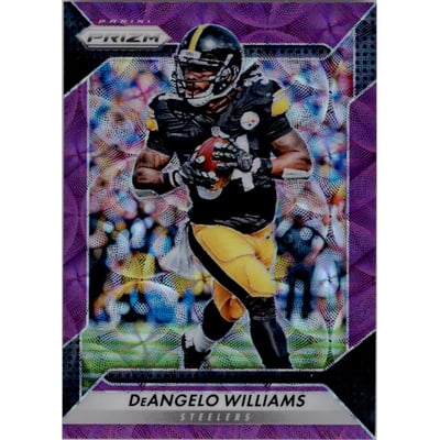 2016 Panini Prizm Prizms Purple Scope #198 DeAngelo Williams