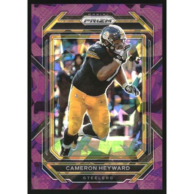 2022 Panini Prizm Prizms Purple Ice #250 Cameron Heyward