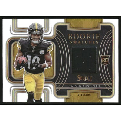 2022 Select Rookie Swatches Prizm White #21 Calvin Austin III