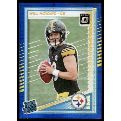 2025 Donruss Optic Blue Hyper #233 Will Howard RR