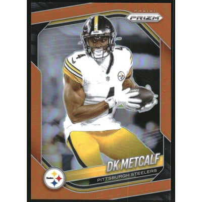 2025 Panini Prizm Prizms Orange #12 D.K. Metcalf