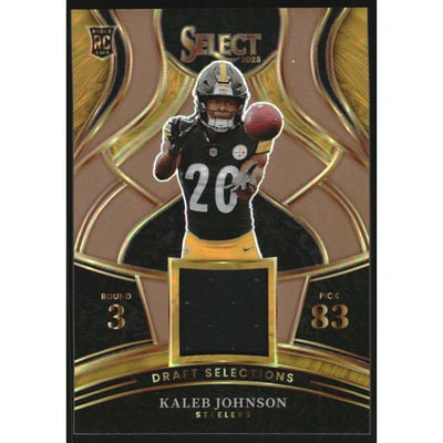 2025 Select Draft Selections Memorabilia Prizm Copper #22 Kaleb Johnson