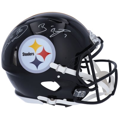 Ben Roethlisberger & Hines Ward Pittsburgh Steelers Fanatics Authentic Autographed Riddell Speed Authentic Helmet