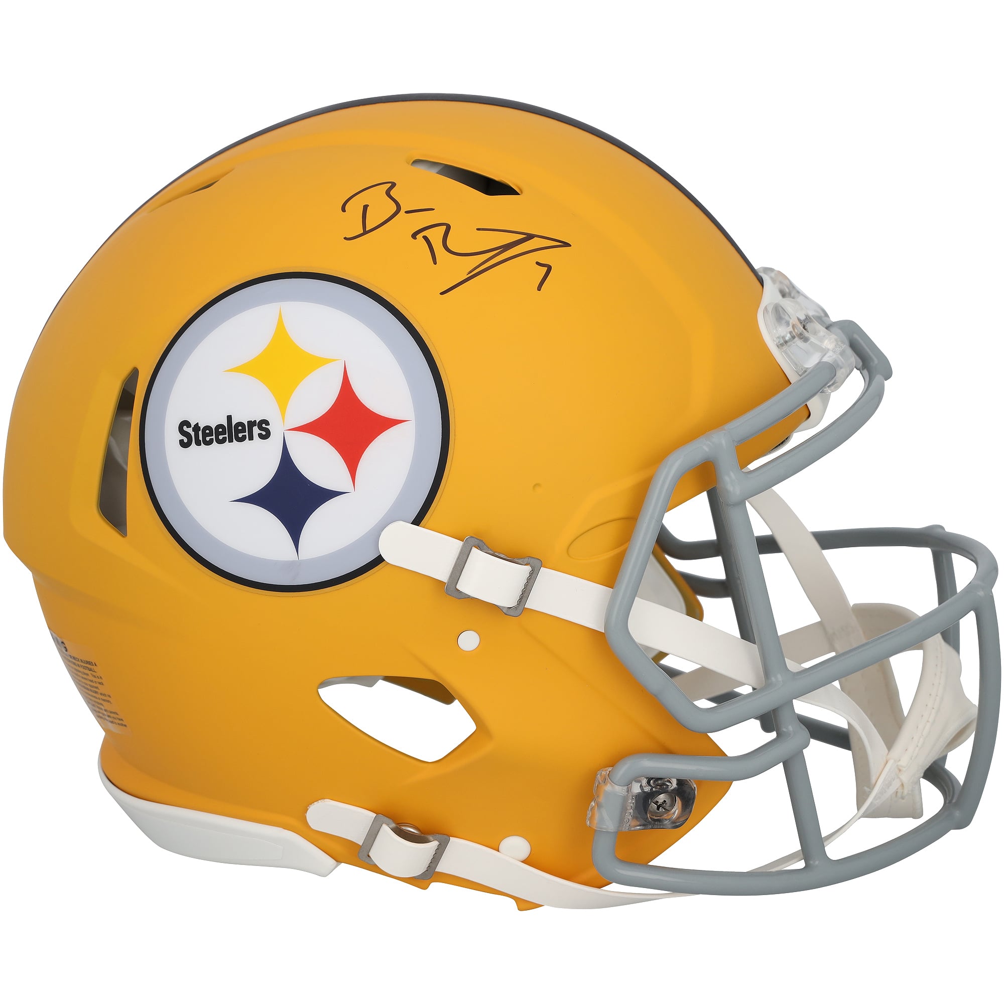 Casque Riddell Alternate Speed ​​Authentic autographié par Ben Roethlisberger des Steelers de Pittsburgh