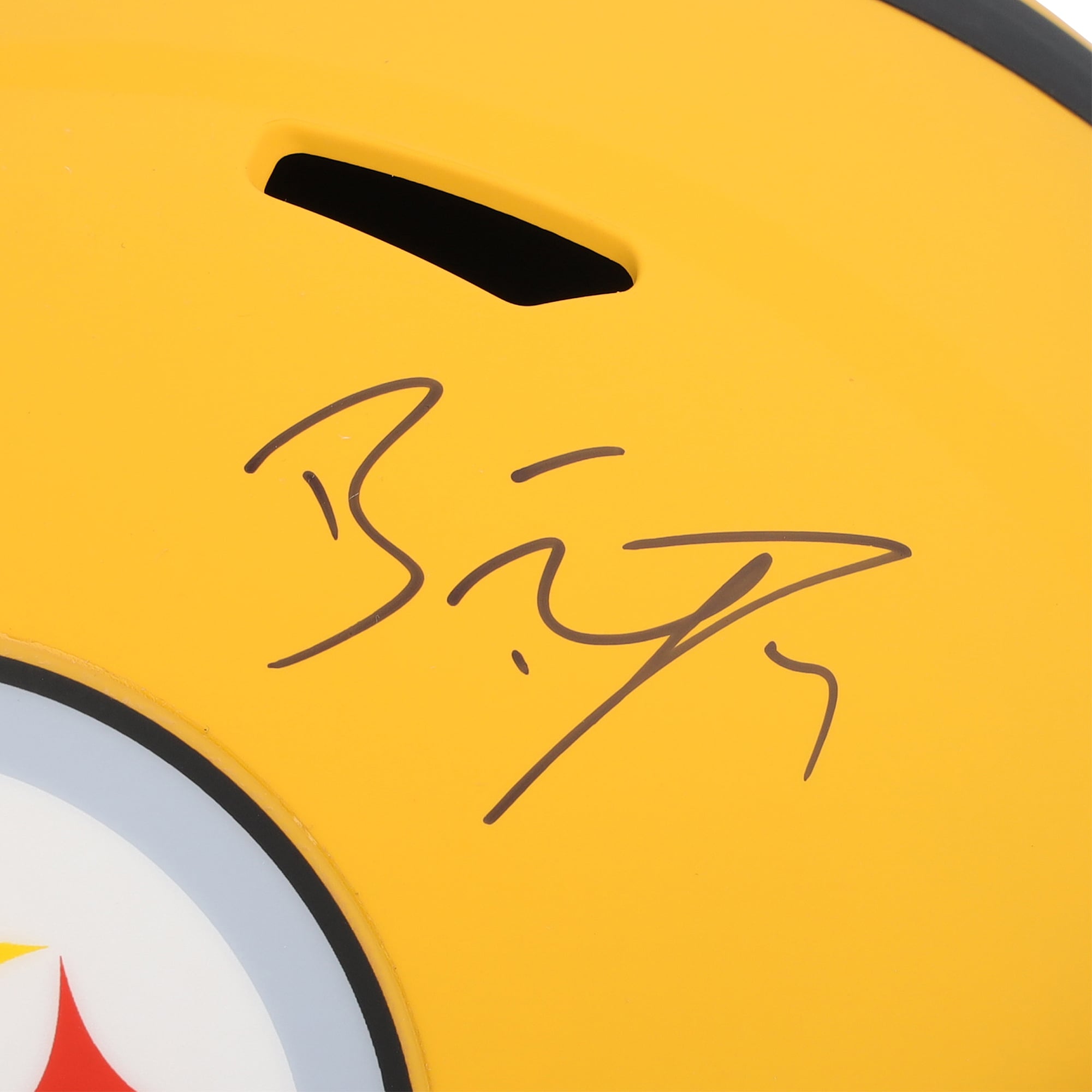 Casque réplique Riddell 2025 Alternate Speed ​​autographié par Ben Roethlisberger des Steelers de Pittsburgh