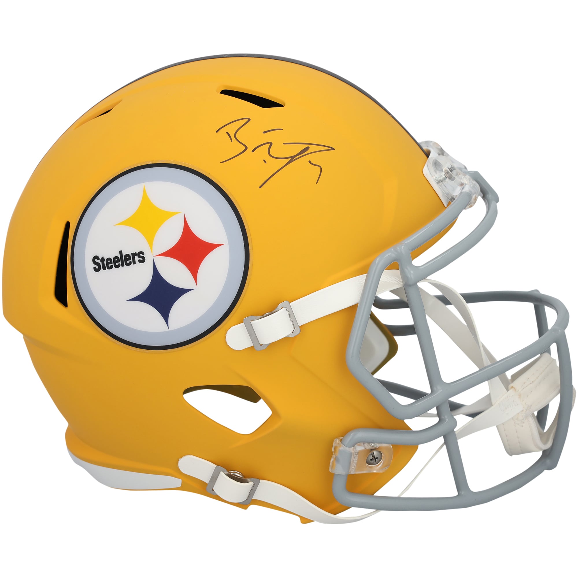 Casque réplique Riddell 2025 Alternate Speed ​​autographié par Ben Roethlisberger des Steelers de Pittsburgh