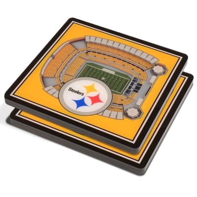 Pittsburgh Steelers Fanpoint 3D StadiumView Coasters