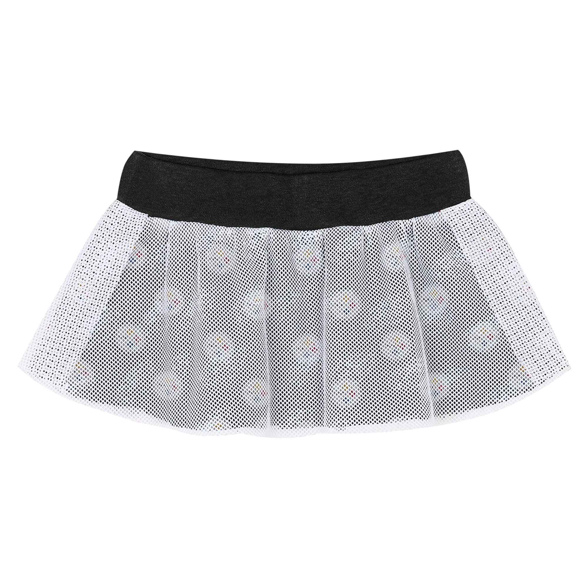 Ensemble body et jupe imprimé cœurs fondus Pittsburgh Steelers noirs pour bébé fille Outerstuff