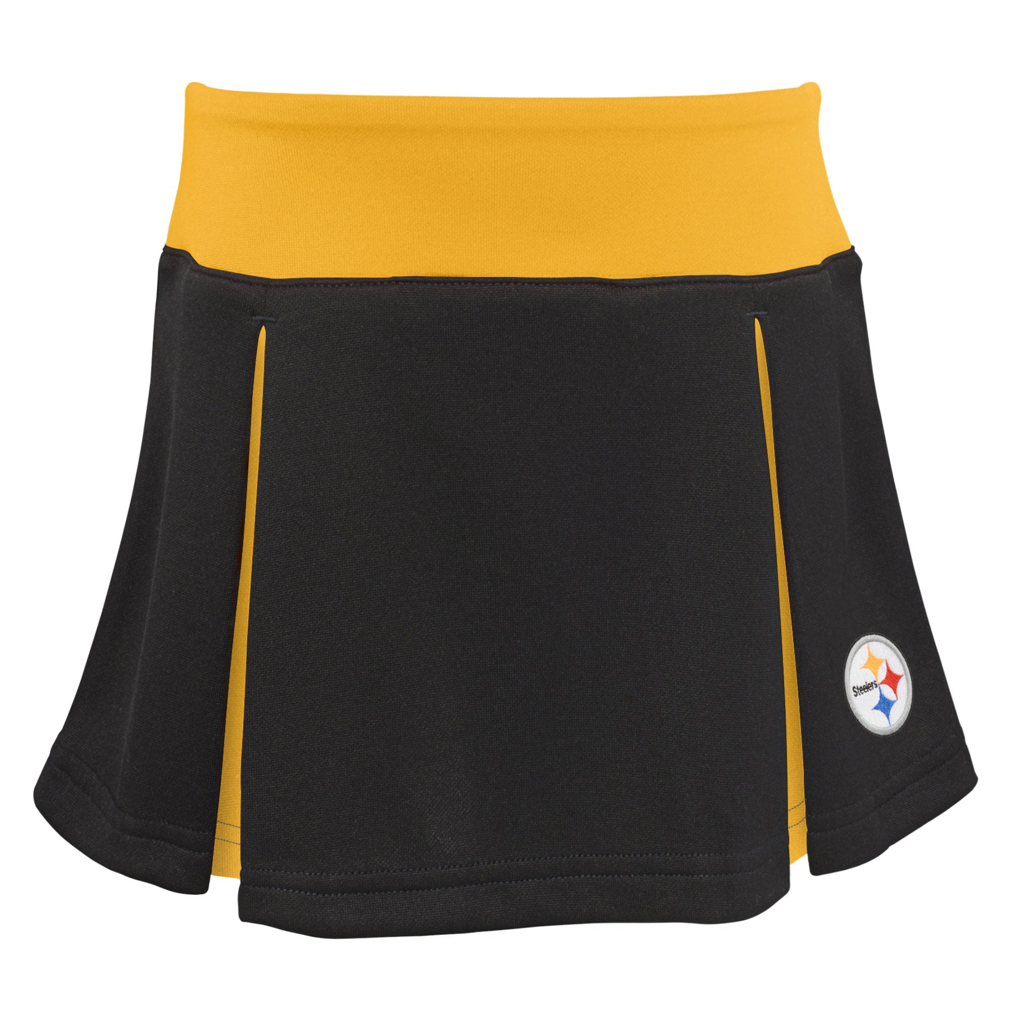 Girls Preschool Black Pittsburgh Steelers Spirit Cheerleader Two-Piece Set with Bloomers
