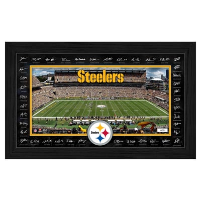 Pittsburgh Steelers Highland Mint 12" x 20" 2026 Signature Gridiron Panoramic Framed Photo