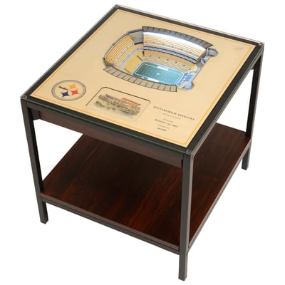 Pittsburgh Steelers IDNA 25-Layer StadiumView Lighted End Table