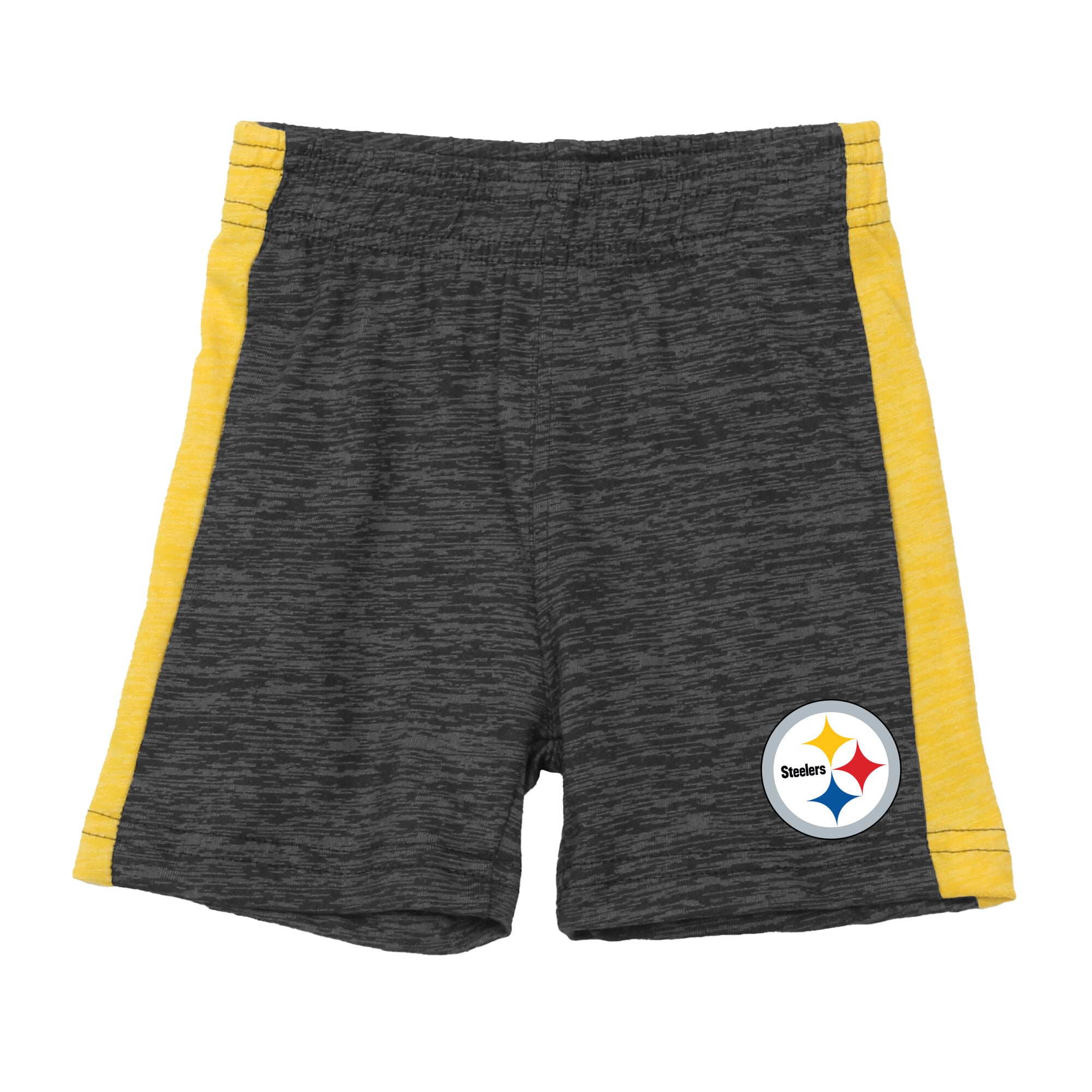 Ensemble body et short pour bébé Wes & Willy or/noir Pittsburgh Steelers Cloudy Yard Hopper