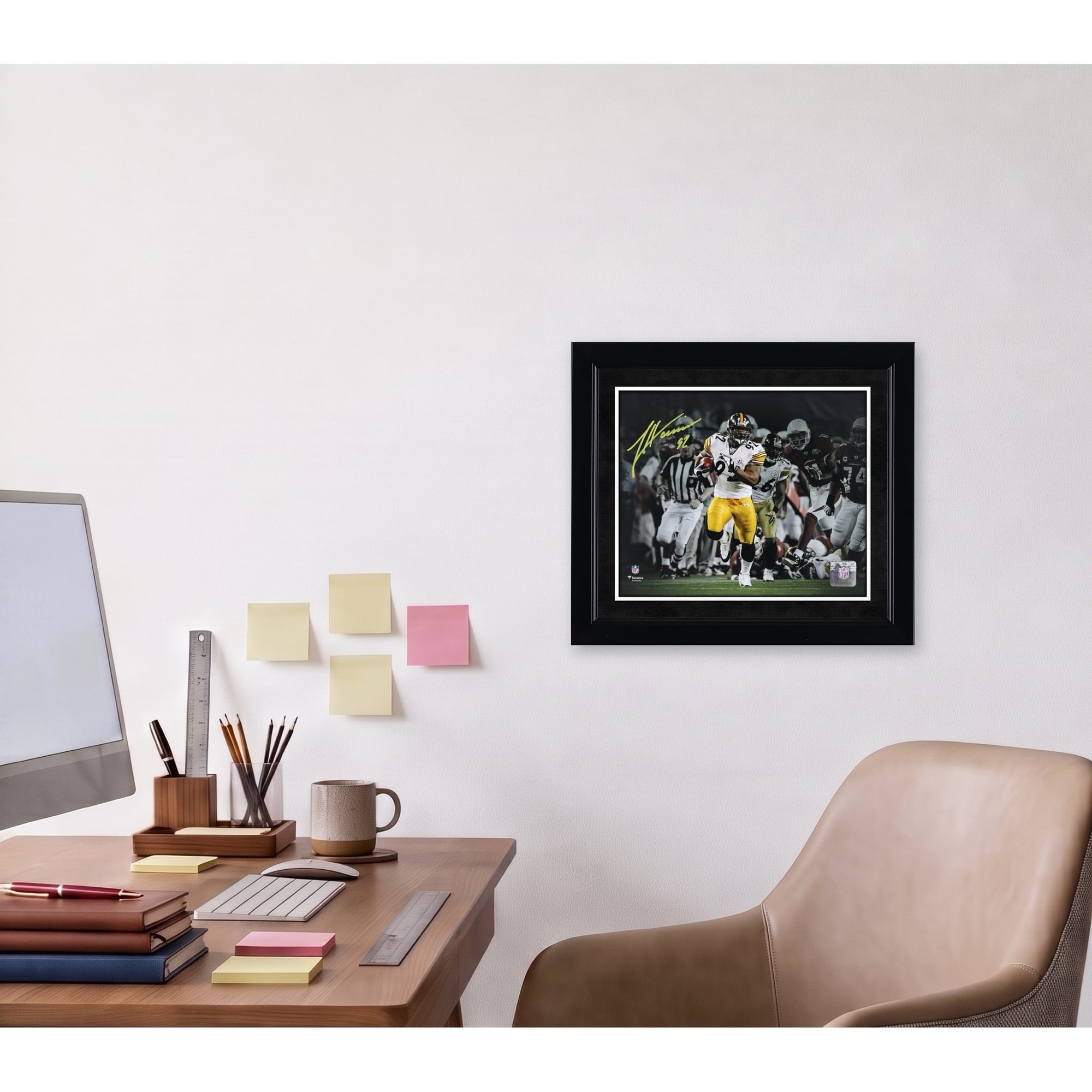 Photo dédicacée de James Harrison (Pittsburgh Steelers) - x cm - Super Bowl XLIII