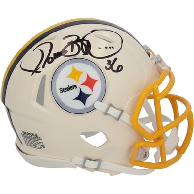 Jerome Bettis Pittsburgh Steelers Autographed Fanatics Authentic Riddell Retro Speed Mini Helmet  