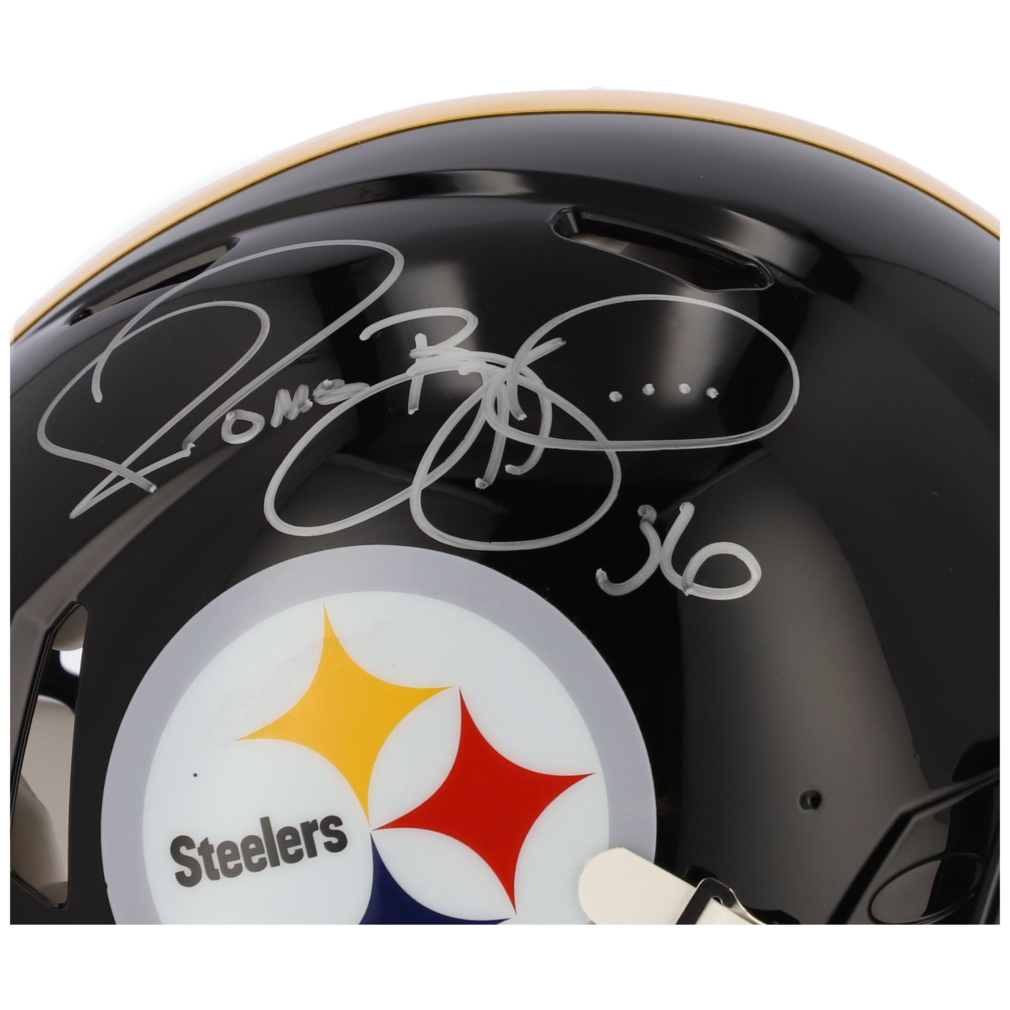 Jerome Bettis Pittsburgh Steelers Autographed Riddell Speed Authentic Helmet