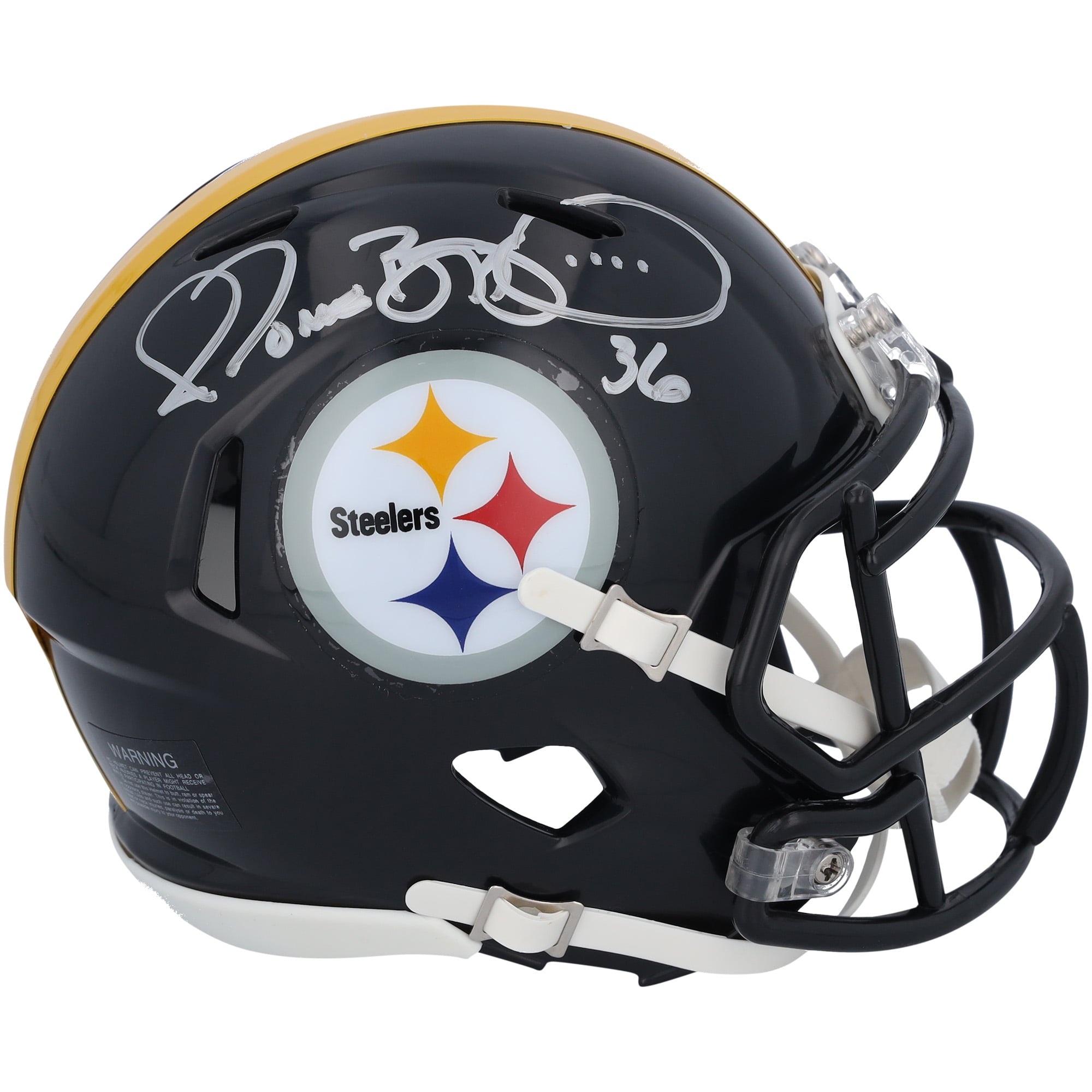 Jerome Bettis Pittsburgh Steelers Autographed Riddell Speed Mini Helmet
