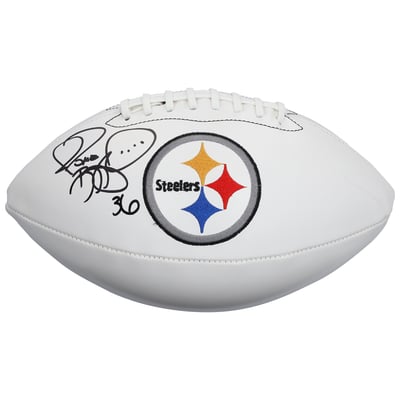 Jerome Bettis Pittsburgh Steelers Autographed Fanatics Authentic Wilson White Panel Football  