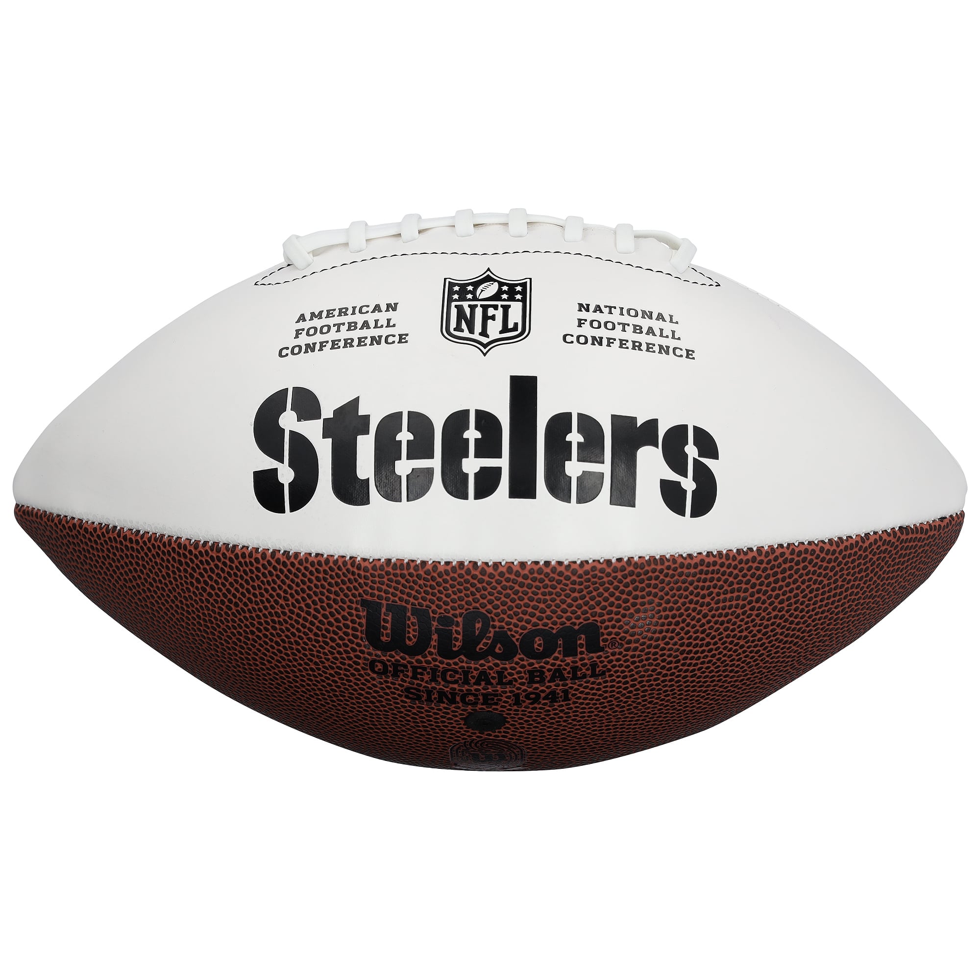 Jerome Bettis Pittsburgh Steelers Autographed Wilson White Panel Football with "HOF 15" Inscription