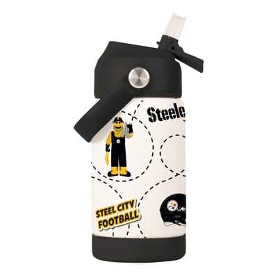 Pittsburgh Steelers Logo Brands 12oz. Mascot Bottle