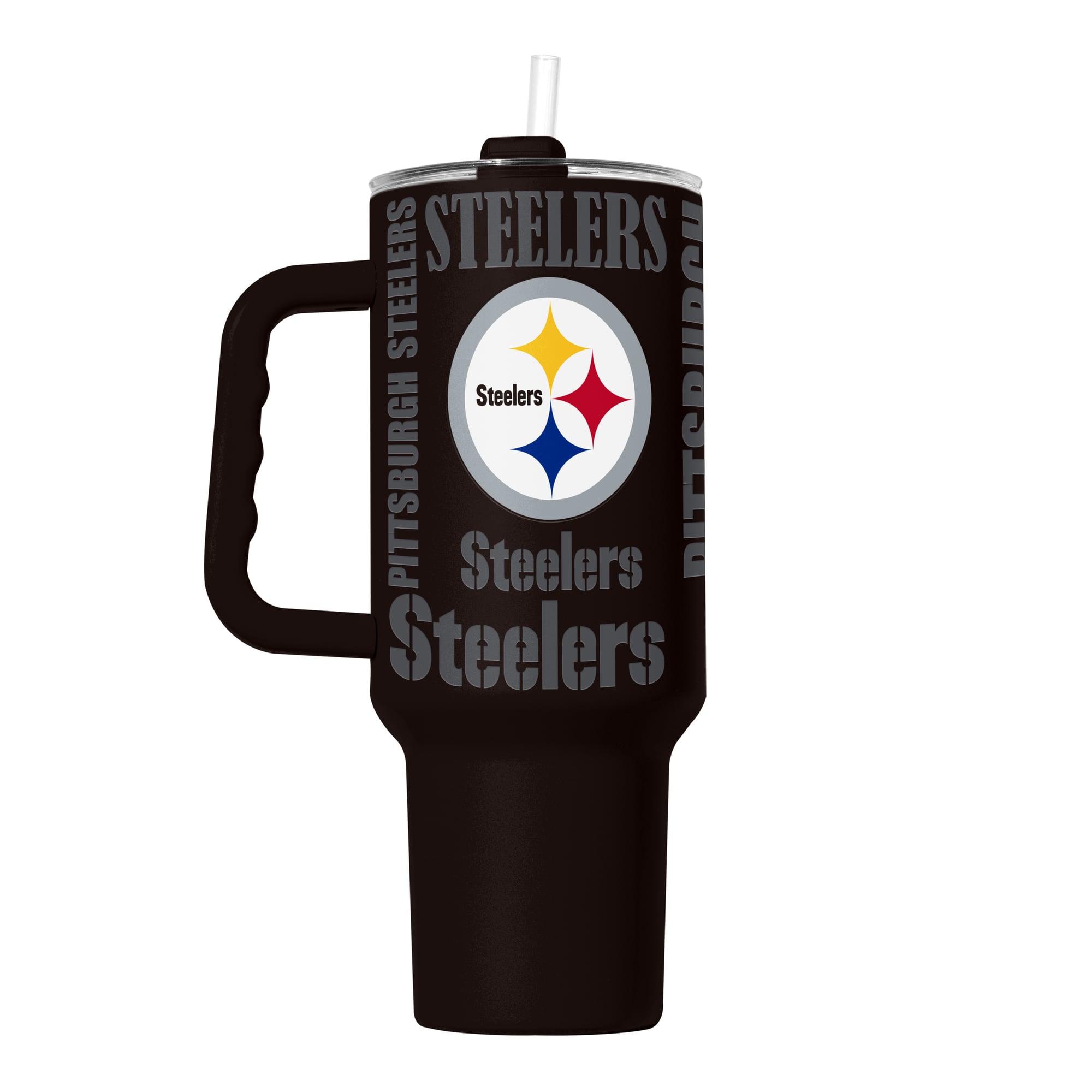 Logo Brands  Pittsburgh Steelers 40oz. Replay Powder Coat Tumbler