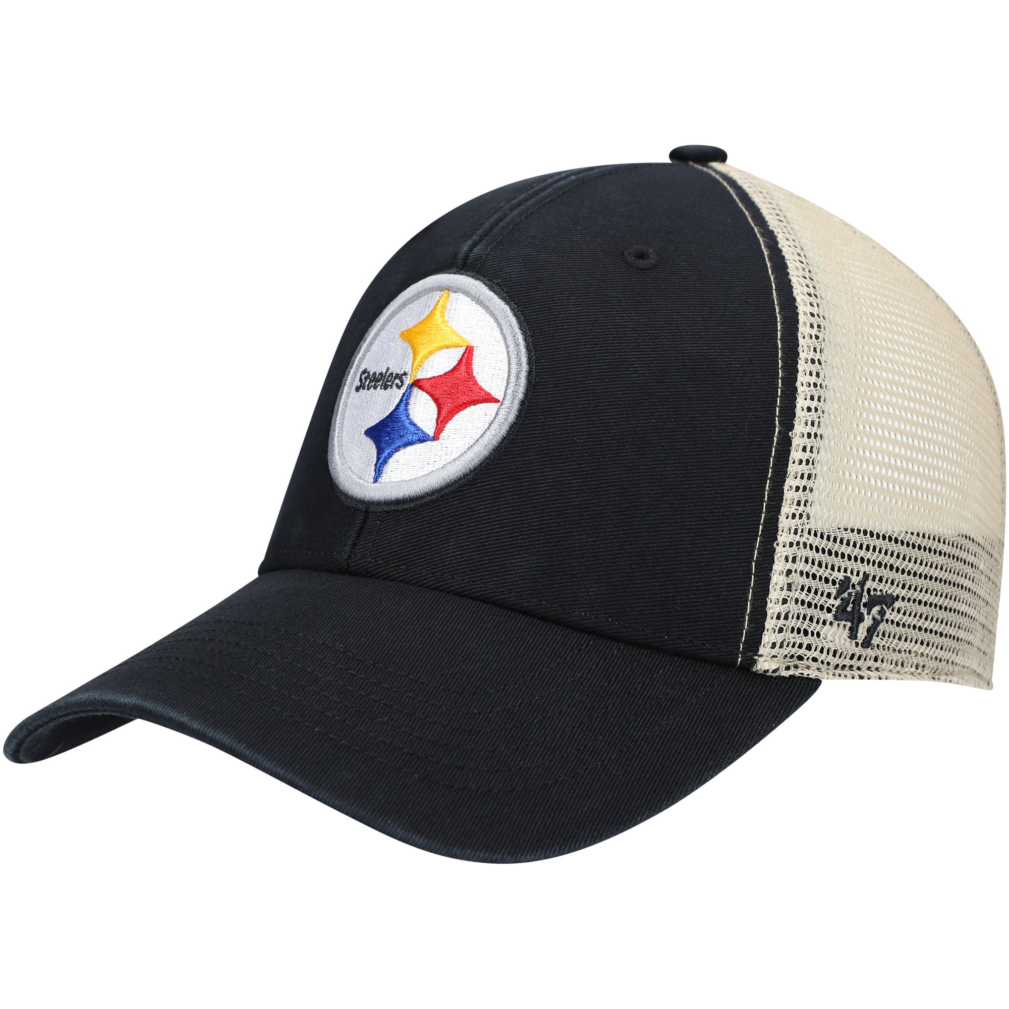 Casquette snapback Pittsburgh Steelers Flagship MVP noire pour homme, modèle 47