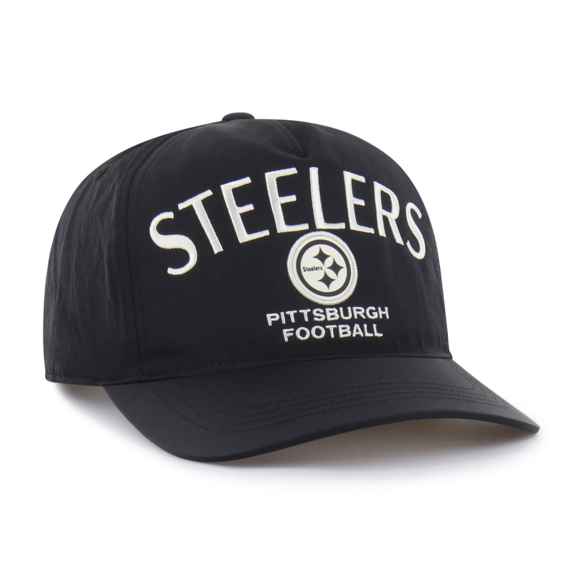 Men's '47 Black Pittsburgh Steelers Modernia Hitch Adjustable Hat