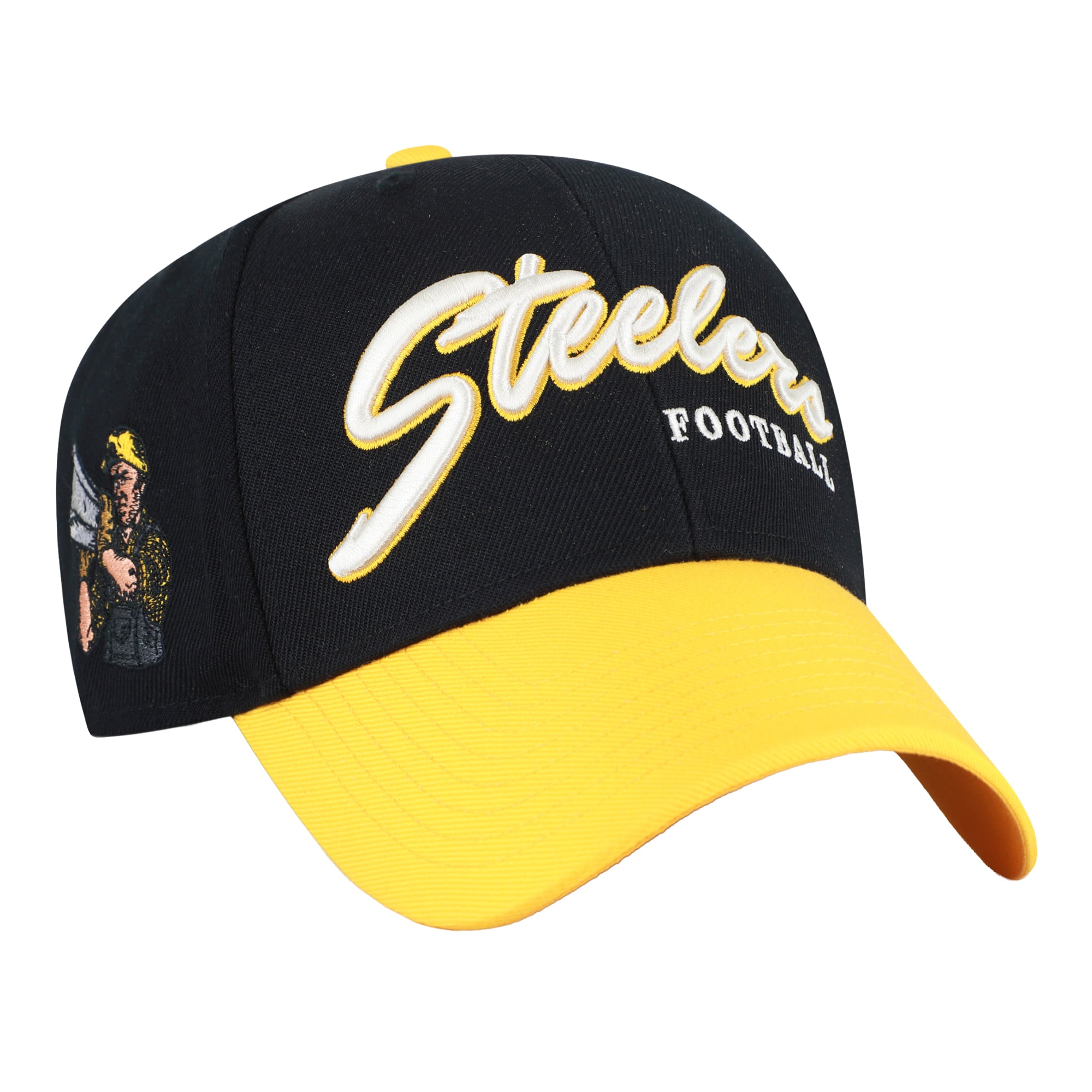 Casquette ajustable Pittsburgh Steelers '47 noire rétro MVP pour homme