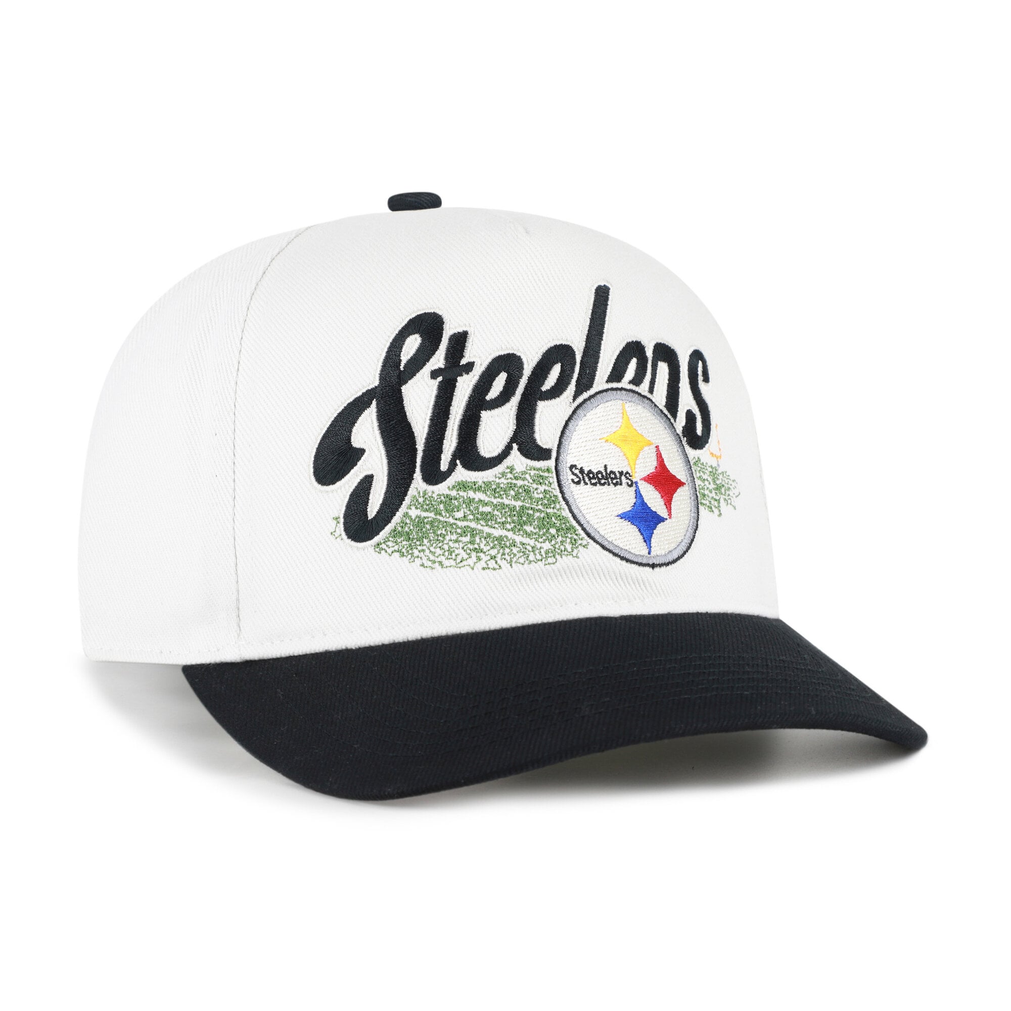 Men's '47 Cream Pittsburgh Steelers Enfield Hitch Adjustable Hat