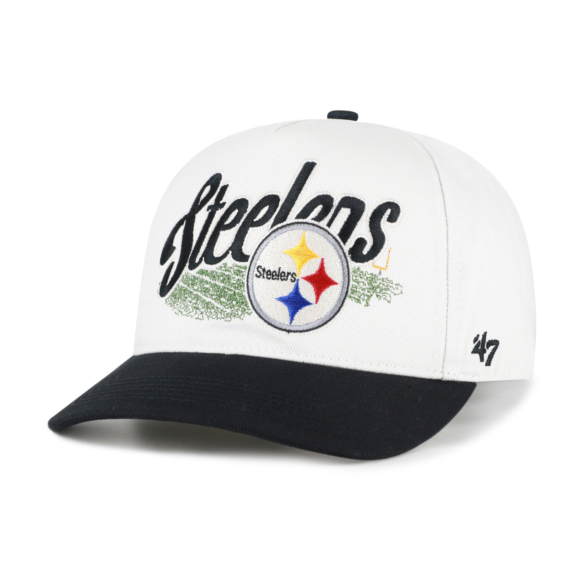 Men's '47 Cream Pittsburgh Steelers Enfield Hitch Adjustable Hat
