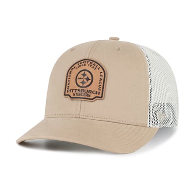 Pittsburgh Steelers '47 Bonehide Trucker Adjustable Hat - Khaki
