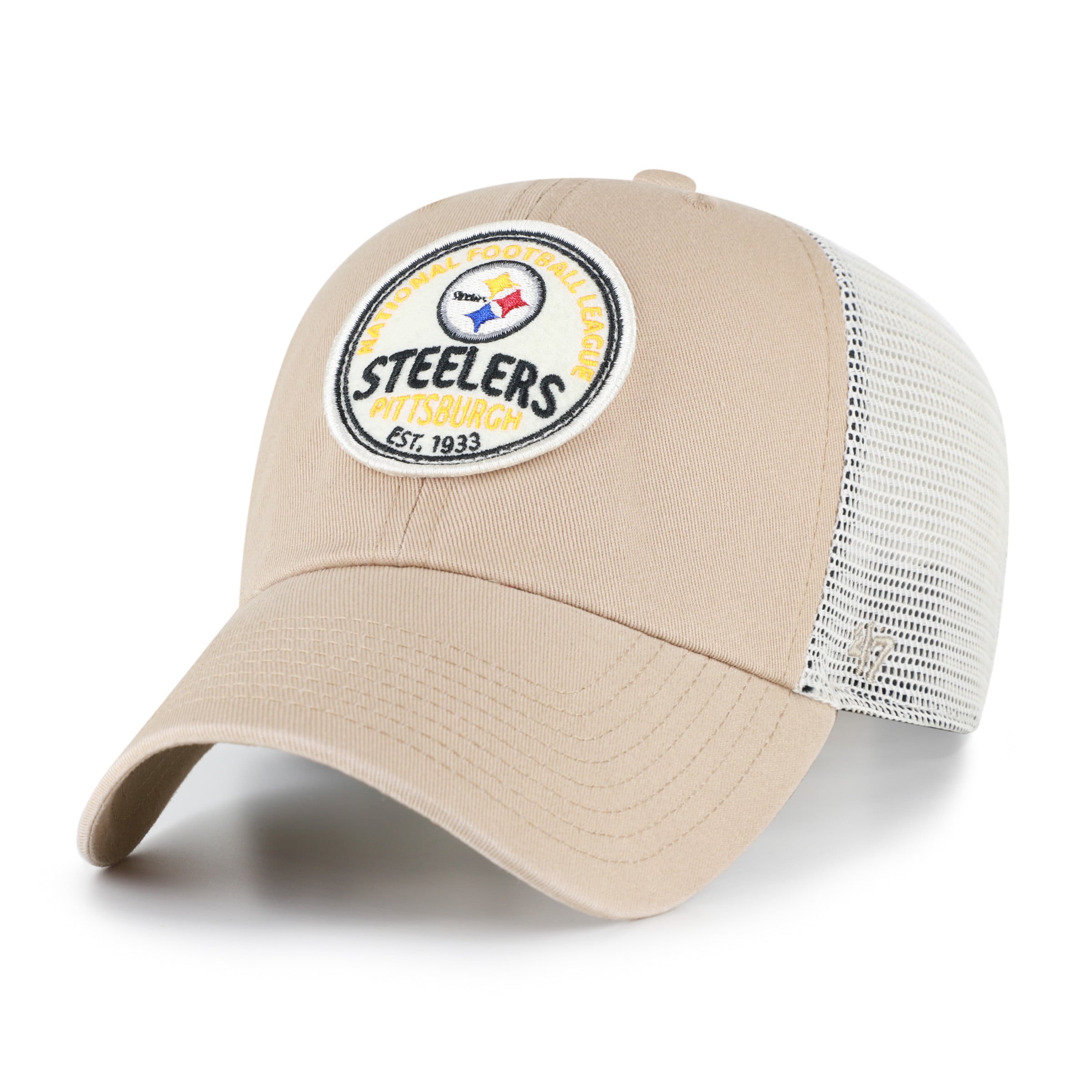 Casquette ajustable kaki '47 Pittsburgh Steelers Felton Clean Up pour homme
