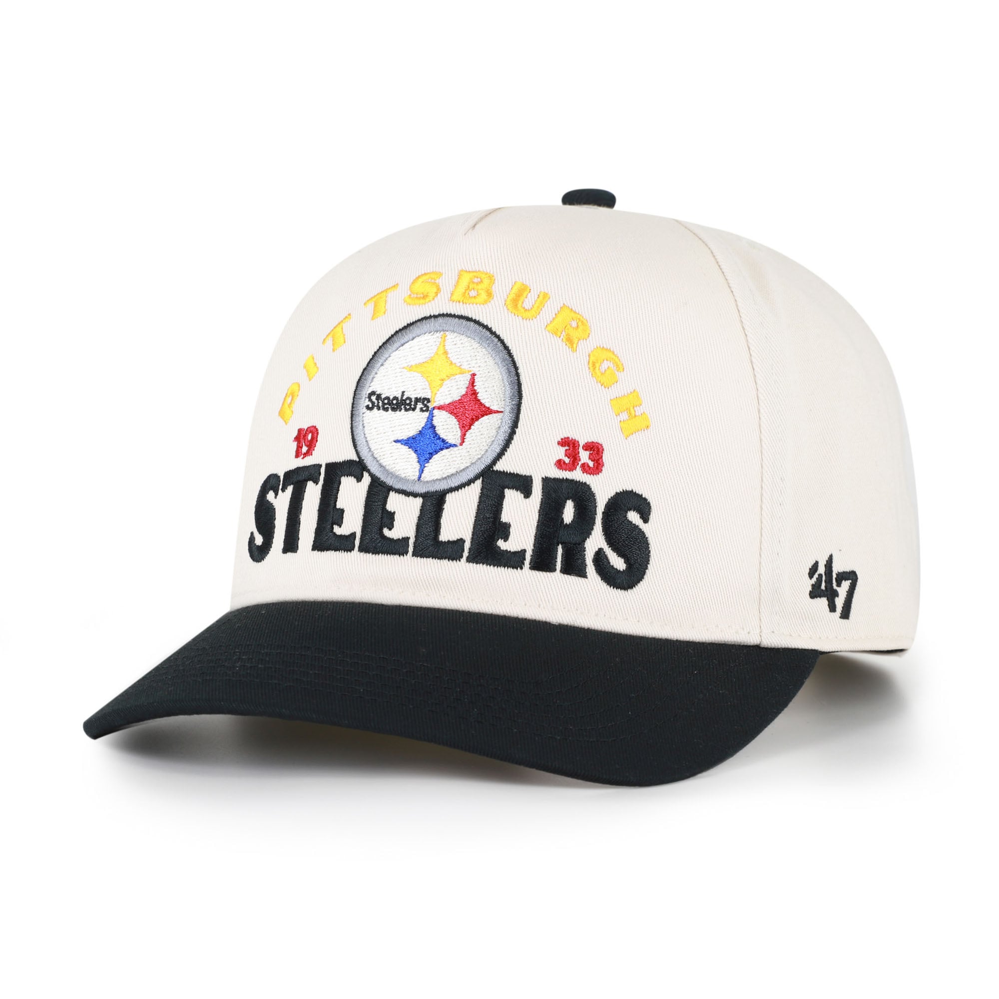 Men's '47 Natural Pittsburgh Steelers Arcitext Hitch Adjustable Hat
