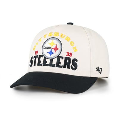 Pittsburgh Steelers '47  Arcitext Hitch Adjustable Hat - Natural