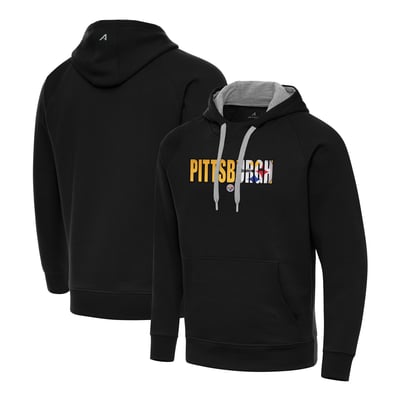 Pittsburgh Steelers Antigua Impact Victory Hoodie - Black