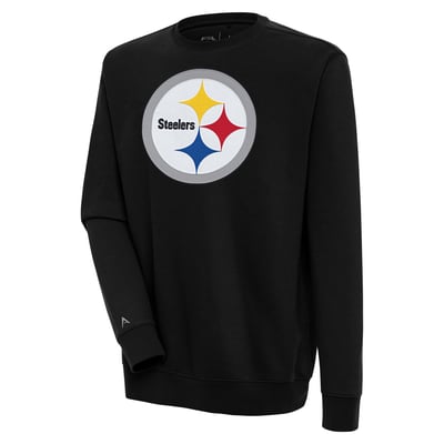  Pittsburgh Steelers Antigua Victory Pullover Sweatshirt - Black